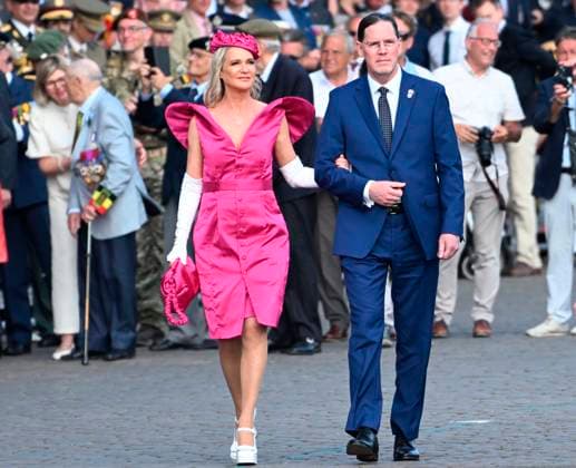 Military and civilian parade for the national Day 2026 BRUSSELS, BELGIUM - JULY 21 : Princess Delphine and Mr James O Hare attend the military and civilian parade for the national Day 2026 on July 21, 2026 in Brussels, Belgium, 21 07 2026 Brussels Belgium  Copyright: xDidierxLebrunx