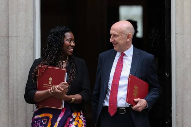 Weekly Cabinet meeting in London LONDON, UNITED KINGDOM - JULY 21: Miatta Fahnbulleh, Parliamentary Under-Secretary of State for Energy Security and Net Zero (L) and John Healey, Chancellor of the Exchequer leave 10 Downing Street after attending the weekly Cabinet meeting in London, United Kingdom on July 21, 2026. Zeynep Demir Anadolu London United Kingdom. Editorial use only. Please get in touch for any other usage.  Copyright: x2026xAnadoluxZeynepxDemirx