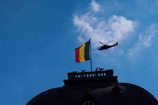 the military and civilian parade on the Belgian National Day, in Brussels, Tuesday 21 July 2026. This parade pays tribute to our Belgium s security and emergency services, such as the army, police, fire brigade or civil protection. MARIUS BURGELMAN  MariusxBurgelman 181686491