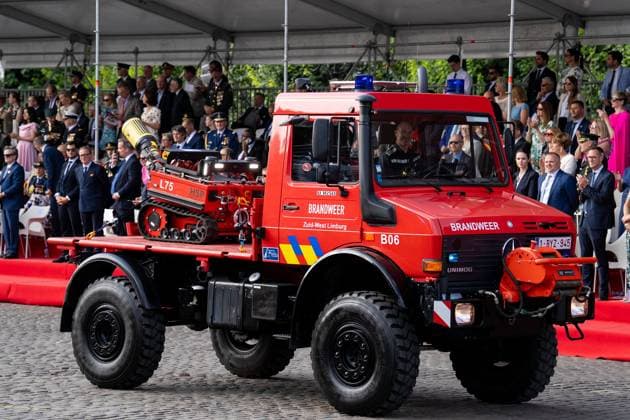 the military and civilian parade on the Belgian National Day, in Brussels, Tuesday 21 July 2026. This parade pays tribute to our Belgium s security and emergency services, such as the army, police, fire brigade or civil protection. MARIUS BURGELMAN  MariusxBurgelman 181687066