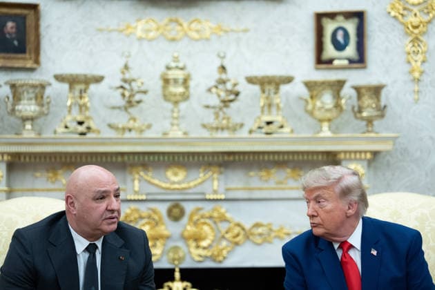 July 21, 2026, Washington, District Of Columbia, USA: United States President Donald J Trump meets with President Joseph Aoun of the Republic of Lebanon in the Oval Office of the White House in Washington, DC, USA, on Tuesday, July 21, 2026. Aoun is in Washington to present a proposal designed to disarm the Iran-backed militant group Hezbollah and secure Israel s withdrawal from Lebanon Washington USA - ZUMAs152 20260721_faa_s152_031 Copyright: xAaronxSchwartzx-xPoolxviaxCNPx