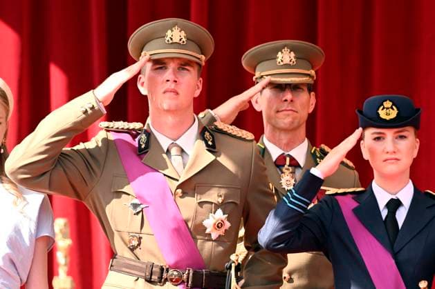 Military and civilian parade for the national Day 2026 BRUSSELS, BELGIUM - JULY 21 : Princess Elisabeth, Prince Gabriel attend the military and civilian parade for the national Day 2026 on July 21, 2026 in Brussels, Belgium, 21 07 2026 Brussels Belgium  Copyright: xDidierxLebrunx