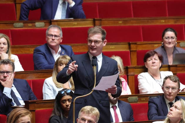 Questions to the government at the National Assembly - Paris Pierre Cazeneuve seen here during a session of Questions to the Government at the French National Assembly in Paris, France on July 21, 2026. Photo by Henri Szwarc ABACAPRESS.COM Paris France  Copyright: xABACAx