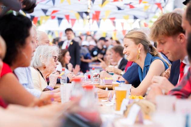 Resto National - National Day 2026 BRUSSELS, BELGIUM - JULY 21 : King Philippe of Belgium, Queen Mathilde of Belgium, Prince Emmanuel of Belgium, Prince Gabriel of Belgium, Princess Eleonore of Belgium, Princess Elisabeth of Belgium attend the Tout le Monde à Table (Everyone to the Table), a Resto National initiative at Place du Jeu de Balle for the national Day 2026 on July 21, 2026 in Brussels, Belgium, 21 07 2026 Brussels Belgium  Copyright: xXpix