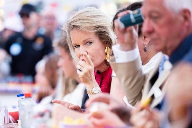 Resto National - National Day 2026 BRUSSELS, BELGIUM - JULY 21 : King Philippe of Belgium, Queen Mathilde of Belgium, Prince Emmanuel of Belgium, Prince Gabriel of Belgium, Princess Eleonore of Belgium, Princess Elisabeth of Belgium attend the Tout le Monde à Table (Everyone to the Table), a Resto National initiative at Place du Jeu de Balle for the national Day 2026 on July 21, 2026 in Brussels, Belgium, 21 07 2026 Brussels Belgium  Copyright: xXpix