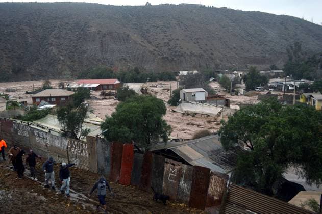 La Serena, July 21, 2026 The town of Islon, located approximately 10 km from La Serena, was hit by a second flash flood in the same week due to the activation and rising waters of the streams caused by the storm affecting the area. Alejandro Pizarro Aton, Chile, CHILE Aton 1174467  Copyright: AlejandroxPizarro AtonxChile