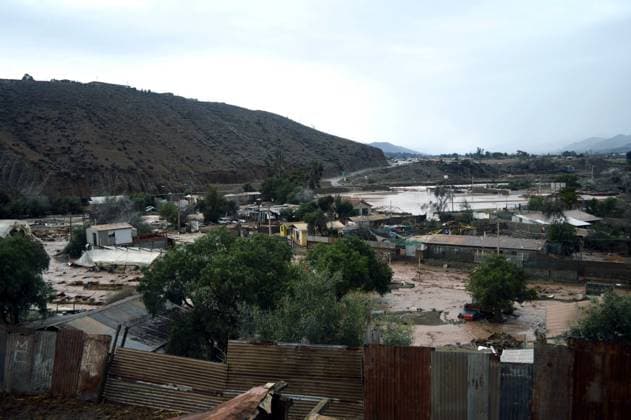 La Serena, July 21, 2026 The town of Islon, located approximately 10 km from La Serena, was hit by a second flash flood in the same week due to the activation and rising waters of the streams caused by the storm affecting the area. Alejandro Pizarro Aton, Chile, CHILE Aton 1174469  Copyright: AlejandroxPizarro AtonxChile