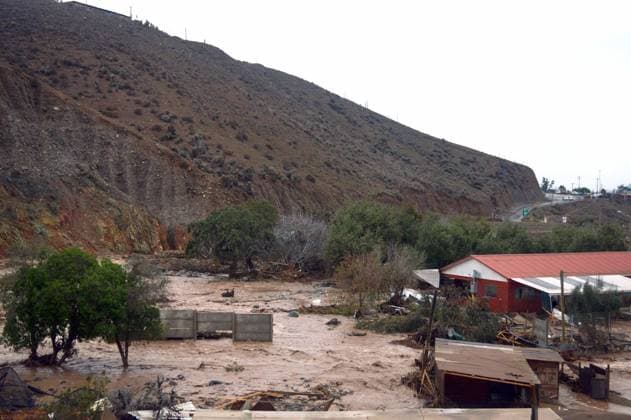La Serena, July 21, 2026 The town of Islon, located approximately 10 km from La Serena, was hit by a second flash flood in the same week due to the activation and rising waters of the streams caused by the storm affecting the area. Alejandro Pizarro Aton, Chile, CHILE Aton 1174471  Copyright: AlejandroxPizarro AtonxChile