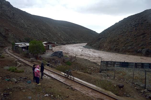 La Serena, July 21, 2026 The town of Islon, located approximately 10 km from La Serena, was hit by a second flash flood in the same week due to the activation and rising waters of the streams caused by the storm affecting the area. Alejandro Pizarro Aton, Chile, CHILE Aton 1174473  Copyright: AlejandroxPizarro AtonxChile