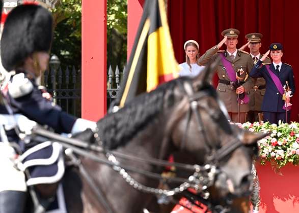 Military and civilian parade for the national Day 2026 BRUSSELS, BELGIUM - JULY 21 : Princess Elisabeth, Princess Eleonore, Prince Gabriel, Prince Emmanuel attend the military and civilian parade for the national Day 2026 on July 21, 2026 in Brussels, Belgium, 21 07 2026 Brussels Belgium  Copyright: xDidierxLebrunx