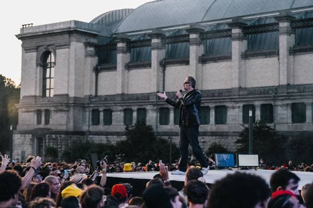 John Descamps pictured during a concert and show with fireworks, laser and drones, at the end of the celebrations on the Belgian National Day, Tuesday 21 July 2026 in the Parc du Cinquantenaire - Jubelpark. MARIUS BURGELMAN  MariusxBurgelman 181705279