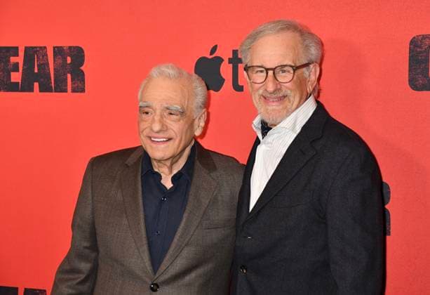 NEW YORK, NY - JULY 21: Martin Scorsese and Steven Spielberg at the Apple TV Cape Fear Finale Event on July 21, 2026 at DGA Theater in New York City. Copyright: xMediaPunchx