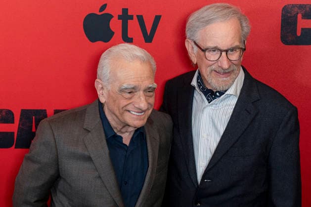 Directors Martin Scorsese (L) and Steven Spielberg pose on the red carpet for the series Cape Fear , inspired by the novel The Executioners and the 1991 film directed by Scorsese, at the DGA Theater in Manhattan, New York, United States, 21 July 2026. Red Carpet Event for the Cape Fear Series in Manhattan !ACHTUNG: NUR REDAKTIONELLE NUTZUNG!  Copyright: xÁngelxColmenaresx AME1875 20260722-55020956651_1