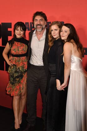 NEW YORK, NY - JULY 21: Malia Pyles, Javier Bardem, Amy Adams and Lily Collias at the Apple TV Cape Fear Finale Event on July 21, 2026 at DGA Theater in New York City. Copyright: xmpi099 MediaPunchx