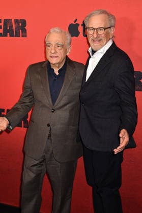 NEW YORK, NY - JULY 21: Martin Scorsese and Steven Spielberg at the Apple TV Cape Fear Finale Event on July 21, 2026 at DGA Theater in New York City. Copyright: xmpi099 MediaPunchx
