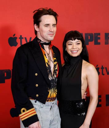 Reeve Carney and Eva Noblezada arrive on the red carpet for Apple TV s Cape Fear New York Screening at DGA Theater on Tuesday, July 21, 2026 in New York City.  NYP20260721128 JOHNxANGELILLO