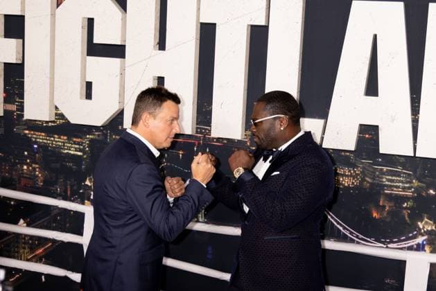 Jeffrey Hirsch, 50 Cent at arrivals for FIGHTLAND Premiere, Jazz At Lincoln Center, New York, NY, July 21, 2026. Photo By: Ryan Billings Everett Collection FIGHTLAND Premiere PUBLICATIONXNOTxINxCANxCHNxFRAxITAxJPNxNORxPOLxRUSxESPxUKxUSA