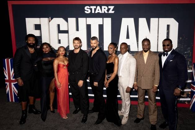 Entertainment Bilder des Tages #2 Nicholas Pinnock, Deborah Ayorinde, Tahirah Sharif, Tyler Conti, Howard Charles, Anita-Joy Uwajeh, Richard Pepple, Charles Babalola, 50 Cent at arrivals for FIGHTLAND Premiere, Jazz At Lincoln Center, New York, NY, July 21, 2026. Photo By: Ryan Billings Everett Collection FIGHTLAND Premiere PUBLICATIONXNOTxINxCANxCHNxFRAxITAxJPNxNORxPOLxRUSxESPxUKxUSA