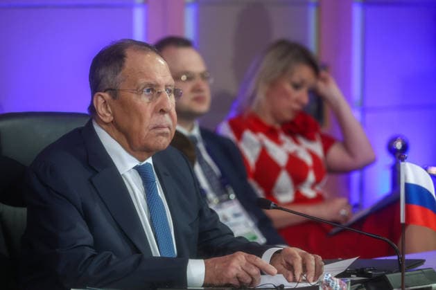 ASEAN Foreign Ministers Meeting in Philippines METRO MANILA, PHILIPPINES - JULY 22: Russian Foreign Minister Sergey Viktorovich Lavrov attends a conference with ASEAN foreign ministers, as part of the ASEAN foreign ministers summit, in Pasay City, Metro Manila, Philippines, on July 22, 2026. The week-long summit, which will run through July 24, gathers foreign ministers and top diplomats from ASEAN nations and major powers to discuss issues surrounding geopolitical challenges, energy supplies, trade, food, security cooperation, Myanmar civil war and the Five-Point Consensus, as well as and the impacts of US-Iran conflict. Daniel Ceng Anadolu Metro Manila Philippines. Editorial use only. Please get in touch for any other usage.  Copyright: x2026xAnadoluxDanielxCengx