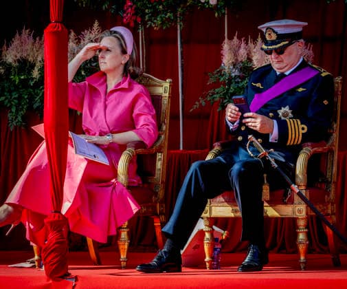 21-07-2026 Defile Princess Claire and Prince Laurent attend a parade marking the Belgian National Day in Brussels. Â  Copyright: xPPEx
