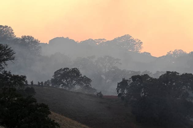 Little Fire of wildfire continues in Sunol, California SUNOL, CALIFORNIA - JULY 21: Fire crews battle wildfire named as Little Fire in Sunol, Alameda County, California on July 21, 2026. Tayfun Coskun Anadolu California United States. Editorial use only. Please get in touch for any other usage.  Copyright: x2026xAnadoluxTayfunxCoskunx