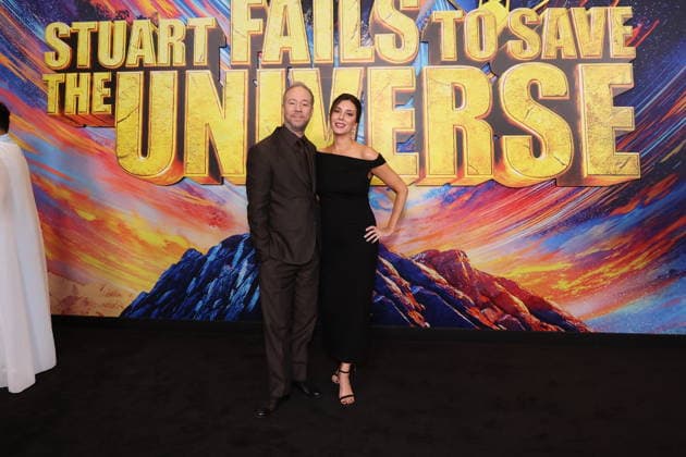 Los Angeles CA July 21: Kevin Sussman and Addie Hall at the premiere of Stuart Fails to Save the Universe at The Academy Museum of Motion Pictures in Los Angeles on July 21, 2026. Copyright: xAdMediax xMediaPunchx