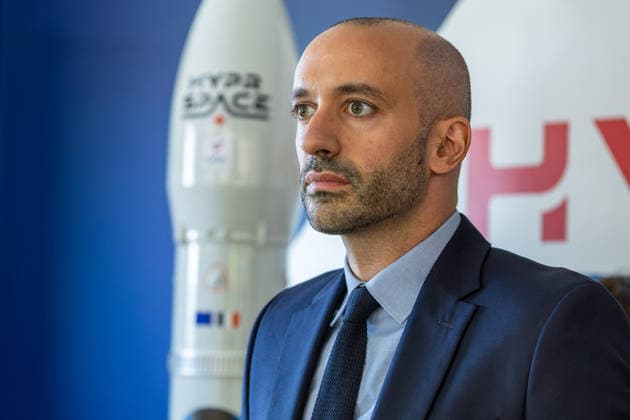 Benjamin Haddad Visiting Hyprspace - Le Haillan Minister Delegate for Europe Benjamin Haddad visits French aerospace start-up HyPrSpace, specialized in hybrid propulsion and space launch vehicles near Bordeaux in Le Haillan, France, on July 21, 2026. Photo by Margot Le Gonidec ABACAPRESS.COM Le Haillan France  Copyright: xLexGonidecxMargot ABACAx