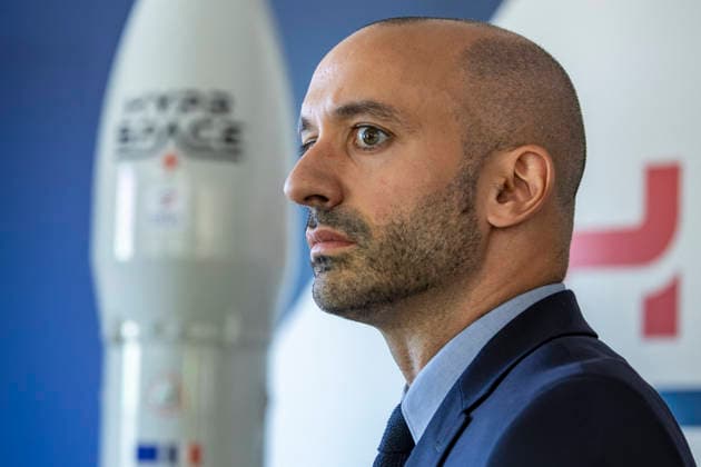 Benjamin Haddad Visiting Hyprspace - Le Haillan Minister Delegate for Europe Benjamin Haddad visits French aerospace start-up HyPrSpace, specialized in hybrid propulsion and space launch vehicles near Bordeaux in Le Haillan, France, on July 21, 2026. Photo by Margot Le Gonidec ABACAPRESS.COM Le Haillan France  Copyright: xLexGonidecxMargot ABACAx