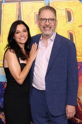 Los Angeles CA July 21: Jessica Queller and Bill Prady at the premiere of Stuart Fails to Save the Universe at The Academy Museum of Motion Pictures in Los Angeles on July 21, 2026. Copyright: xAdMediax xMediaPunchx