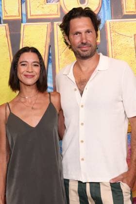 Los Angeles CA July 21: Maggie Gonzales-Smith and Brian Thomas Smith at the premiere of Stuart Fails to Save the Universe at The Academy Museum of Motion Pictures in Los Angeles on July 21, 2026. Copyright: xAdMediax xMediaPunchx