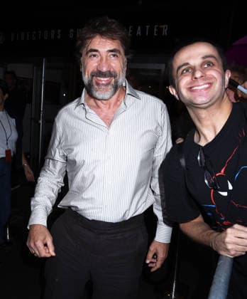 Javier Bardem poses for a fan at the Cape Fear New York Screening at the DGA Theater on July 21, 2026 In New York city. Featuring: Javier Bardem Where: New York City, New York, United States When: 21 Jul 2026 Credit: Darla Khazei INSTARimages EDITORIAL USE ONLY. NOT FOR USE BY NEWSPAPERS BASED IN THE UK. Copyright: xx instar55869626