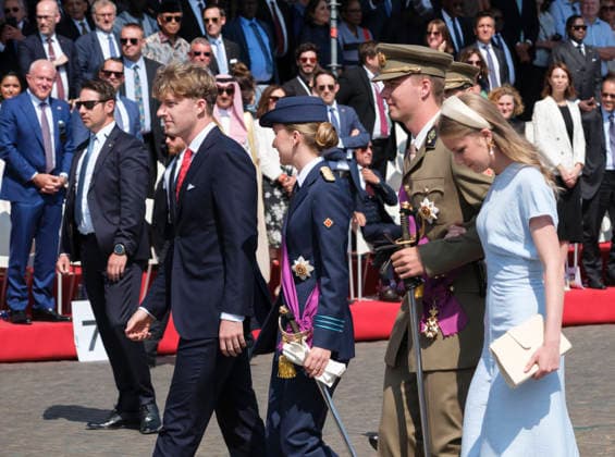 RECORD DATE NOT STATED Belgium s National Day 2026: Prince Gabriel of Belgium, Princess Elisabeth of Belgium, Duchess of Brabant, Prince Emmanuel of Belgium, and Princess Eleonore of Belgium attend Belgium s National Day on July 21, 2026, in Brussels, Belgium’s National Day on July 21 commemorates the coronation of King Leopold I as the country’s first monarch in 1831, when he swore allegiance to the constitution and established Belgium’s constitutional monarchy following the Belgian Revolution of 1830. Although the holiday was originally celebrated on September 27 to mark the expulsion of Dutch forces, it was officially moved to July 21 and first observed on that date in 1890. Brussels, Quartier Royal, Brussels-Capital Region, Belgium  Copyright: xMonassexT Andia.frx 462782