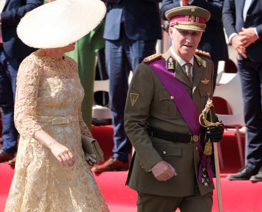 RECORD DATE NOT STATED Belgium’s National Day 2026: Queen Mathilde of Belgium (left) and King Philippe of Belgium (right) attend Belgium’s National Day on July 21, 2026, in Brussels, Belgium. Belgium’s National Day on July 21 commemorates the coronation of King Leopold I as the country’s first monarch in 1831, when he swore allegiance to the constitution and established Belgium’s constitutional monarchy following the Belgian Revolution of 1830. Although the holiday was originally celebrated on September 27 to mark the expulsion of Dutch forces, it was officially moved to July 21 and first observed on that date in 1890. Brussels, Quartier Royal, Brussels-Capital Region, Belgium  Copyright: xMonassexT Andia.frx 462787