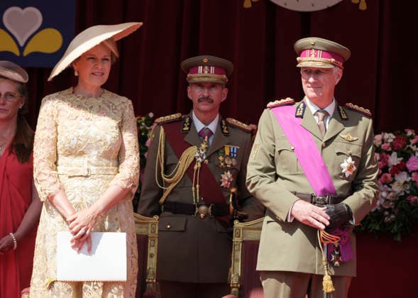 RECORD DATE NOT STATED Belgium’s National Day 2026: Queen Mathilde of Belgium (left) and King Philippe of Belgium (right) attend Belgium’s National Day on July 21, 2026, in Brussels, Belgium. Belgium’s National Day on July 21 commemorates the coronation of King Leopold I as the country’s first monarch in 1831, when he swore allegiance to the constitution and established Belgium’s constitutional monarchy following the Belgian Revolution of 1830. Although the holiday was originally celebrated on September 27 to mark the expulsion of Dutch forces, it was officially moved to July 21 and first observed on that date in 1890. Brussels, Quartier Royal, Brussels-Capital Region, Belgium  Copyright: xMonassexT Andia.frx 462788