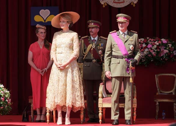 RECORD DATE NOT STATED Belgium’s National Day 2026: Queen Mathilde of Belgium (left) and King Philippe of Belgium (right) attend Belgium’s National Day on July 21, 2026, in Brussels, Belgium. Belgium’s National Day on July 21 commemorates the coronation of King Leopold I as the country’s first monarch in 1831, when he swore allegiance to the constitution and established Belgium’s constitutional monarchy following the Belgian Revolution of 1830. Although the holiday was originally celebrated on September 27 to mark the expulsion of Dutch forces, it was officially moved to July 21 and first observed on that date in 1890. Brussels, Quartier Royal, Brussels-Capital Region, Belgium  Copyright: xMonassexT Andia.frx 462789