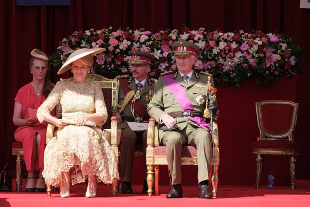 RECORD DATE NOT STATED Belgium’s National Day 2026: Queen Mathilde of Belgium (left) and King Philippe of Belgium (right) attend Belgium’s National Day on July 21, 2026, in Brussels, Belgium. Belgium’s National Day on July 21 commemorates the coronation of King Leopold I as the country’s first monarch in 1831, when he swore allegiance to the constitution and established Belgium’s constitutional monarchy following the Belgian Revolution of 1830. Although the holiday was originally celebrated on September 27 to mark the expulsion of Dutch forces, it was officially moved to July 21 and first observed on that date in 1890. Brussels, Quartier Royal, Brussels-Capital Region, Belgium  Copyright: xMonassexT Andia.frx 462790