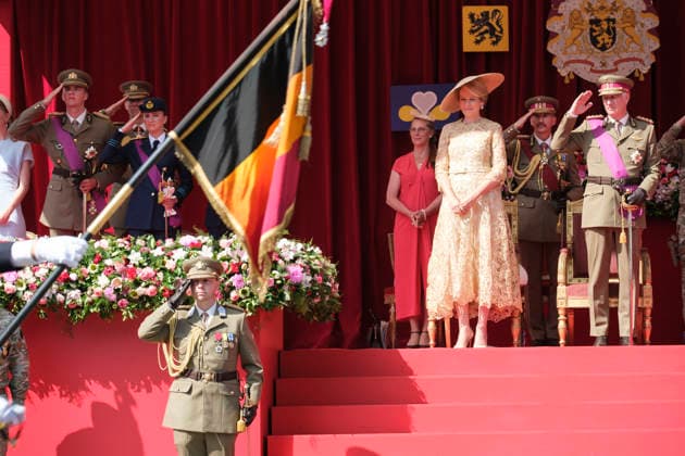 RECORD DATE NOT STATED Belgium’s National Day 2026: Queen Mathilde of Belgium (left) and King Philippe of Belgium (right) attend Belgium’s National Day on July 21, 2026, in Brussels, Belgium. Belgium’s National Day on July 21 commemorates the coronation of King Leopold I as the country’s first monarch in 1831, when he swore allegiance to the constitution and established Belgium’s constitutional monarchy following the Belgian Revolution of 1830. Although the holiday was originally celebrated on September 27 to mark the expulsion of Dutch forces, it was officially moved to July 21 and first observed on that date in 1890. Brussels, Quartier Royal, Brussels-Capital Region, Belgium  Copyright: xMonassexT Andia.frx 462793