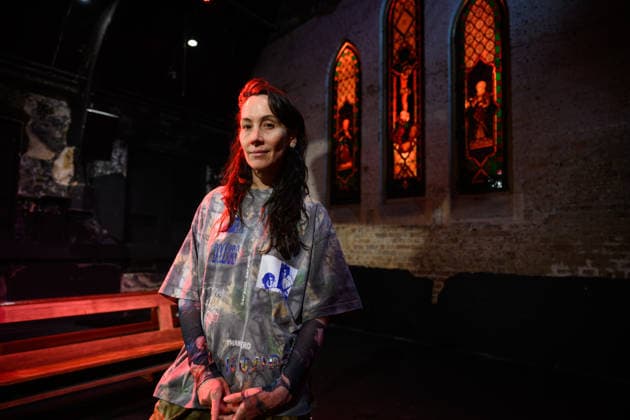 DIVINE PLAYHOUSE EVICTION, Devine Playhouse founder and creative director Kat Dopper poses for a photograph at the former church turned LGBTQ arts space, the Devine Playhouse, in Sydney, Wednesday, July 22, 2026. The group has been forced out of the space after the owners of the deconsecrated church in Sydney s CBD have terminated the lease following complaints from some members of the Christian community. ( NO ARCHIVING SYDNEY NEW SOUTH WALES AUSTRALIA  Copyright: xDANxHIMBRECHTSx 20260722150996319479