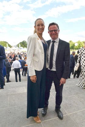 Christine Theiss und Hans Theiss beim Sommerempfang vom Bayerischen Landtag am 21.07.2026 auf Schloss Schleissheim bei Muenchen Christine Theiss and Hans Theiss attend the summer reception of the Bavarian State Parliament (Sommerempfang des Bayerischen Landtags) at Schleissheim Palace (Schloß Schleißheim) on July 21, 2026 in Oberschleißheim near Munich, Germany Sommerempfang 2026 vom Bayerischen Landtag auf Schloss Schleissheim bei Muenchen *** Christine Theiss and Hans Theiss at the Bavarian State Parliament’s summer reception on July 21, 2026, at Schleissheim Palace near Munich. Christine Theiss and Hans Theiss attend the summer reception of the Bavarian State Parliament at Schleissheim Palace on July July 21, 2026, in Oberschleißhei 