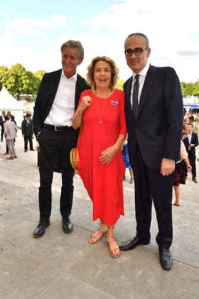 Bernd Schadewald, Michaela May und Fausto Panebianco beim Sommerempfang vom Bayerischen Landtag am 21.07.2026 auf Schloss Schleissheim bei Muenchen Bernd Schadewald, Michaela May and Fausto Panebianco (Consul General of Italy) attend the summer reception of the Bavarian State Parliament (Sommerempfang des Bayerischen Landtags) at Schleissheim Palace (Schloß Schleißheim) on July 21, 2026 in Oberschleißheim near Munich, Germany Sommerempfang 2026 vom Bayerischen Landtag auf Schloss Schleissheim bei Muenchen *** Bernd Schadewald, Michaela May, and Fausto Panebianco at the Bavarian State Parliament’s summer reception on July 21, 2026, at Schleissheim Palace near Munich Bernd Schadewald, Michaela May and Fausto Panebianco, Consul General o 