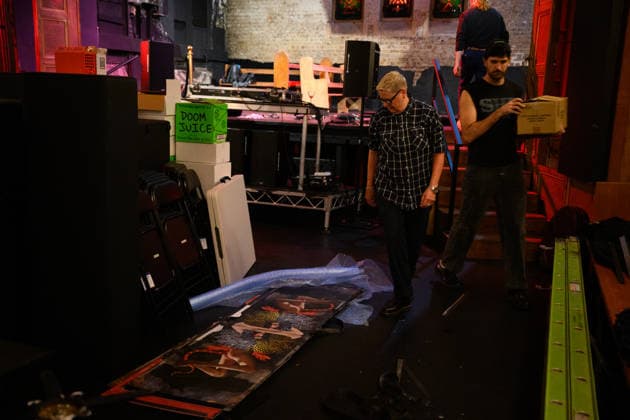 DIVINE PLAYHOUSE EVICTION, Devine Playhouse members clean and pack up at the former church turned LGBTQ arts space, the Devine Playhouse, in Sydney, Wednesday, July 22, 2026. The group has been forced out of the space after the owners of the deconsecrated church in Sydney s CBD have terminated the lease following complaints from some members of the Christian community. ( NO ARCHIVING SYDNEY NEW SOUTH WALES AUSTRALIA  Copyright: xDANxHIMBRECHTSx 20260722111545279969
