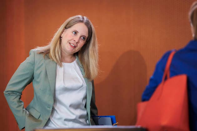 Verena Hubertz (SPD), Bundesministerin fuer Wohnen, Stadtentwicklung und Bauwesen, aufgenommen im Rahmen der 53. Kabinettsitzung in Berlin, 22.07.2026. Berlin Deutschland *** Verena Hubertz (SPD), Federal Minister of Housing, Urban Development, and Construction, photographed during the 53rd cabinet meeting in Berlin, July 22, 2026, Berlin, Germany Copyright: xAmreixSchulzx