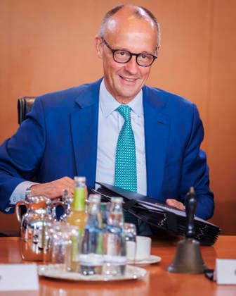 Friedrich Merz (CDU), Bundeskanzler, aufgenommen im Rahmen der 53. Kabinettsitzung in Berlin, 22.07.2026. Berlin Deutschland *** Friedrich Merz (CDU), Federal Chancellor, photographed during the 53rd cabinet meeting in Berlin, July 22, 2026, Berlin, Germany Copyright: xAmreixSchulzx