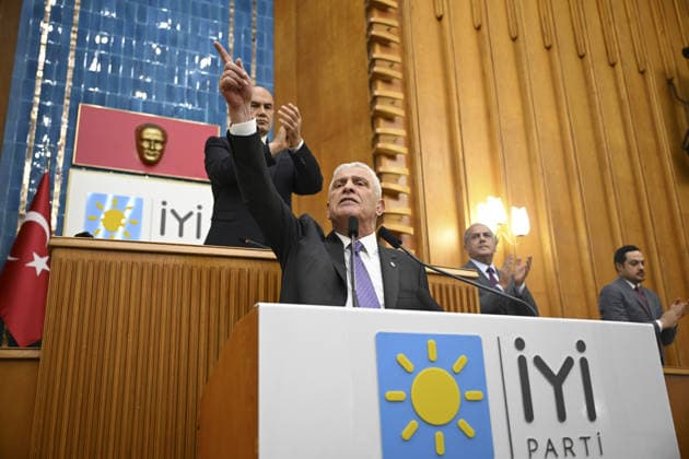 IYI Party Group Meeting ANKARA, TURKIYE - JULY 22: Leader of the IYI Party Musavat Dervisoglu speaks during his party s group meeting at the Turkish Grand National Assembly in Ankara, Turkiye on July 22, 2026. Dogukan Keskinkilic Anadolu Ankara Turkey. Editorial use only. Please get in touch for any other usage.  Copyright: x2026xAnadoluxDogukanxKeskinkilicx