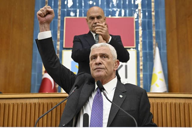 IYI Party Group Meeting ANKARA, TURKIYE - JULY 22: Leader of the IYI Party Musavat Dervisoglu speaks during his party s group meeting at the Turkish Grand National Assembly in Ankara, Turkiye on July 22, 2026. Dogukan Keskinkilic Anadolu Ankara Turkey. Editorial use only. Please get in touch for any other usage.  Copyright: x2026xAnadoluxDogukanxKeskinkilicx