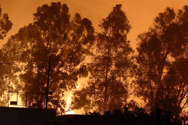 Wildfires continue in Italian island of Sicily PALERMO, ITALY - JULY 22: Wildfires that broke out in several parts of the Italian island of Sicily continue overnight, fueled by strong winds, as firefighters, civil protection teams and forestry crews press on with efforts to contain the blazes near Palermo, Sicily, Italy on July 22, 2026. The wildfires, which started yesterday on the slopes of Mount Longa near the city of Palermo, spread rapidly due to the wind and burned throughout the night. Alberto Lo Bianco Anadolu Palermo Italy. Editorial use only. Please get in touch for any other usage.  Copyright: x2026xAnadoluxAlbertoxLoxBiancox