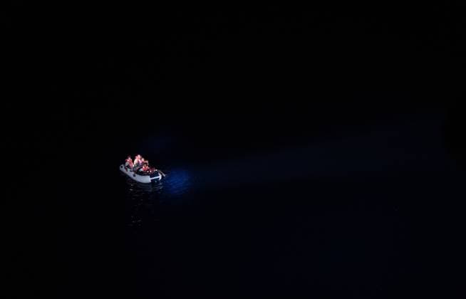 NGO vessel Open Arms rescues Somali migrants in the Central Mediterranean CENTRAL MEDITERRANEAN - JULY 22: A small rubber boat carrying six Somali migrants, including two unaccompanied minors, is rescued by the NGO vessel Open Arms in the Central Mediterranean on July 22, 2026. After departing from Libya, the migrants were rescued around 4:00 a.m. local time, and the vessel remained in the Maltese Search and Rescue region awaiting the assignment of a Place of Safety by authorities. Joan Galvez Anadolu At sea At sea. Editorial use only. Please get in touch for any other usage.  Copyright: x2026xAnadoluxJoanxGalvezx