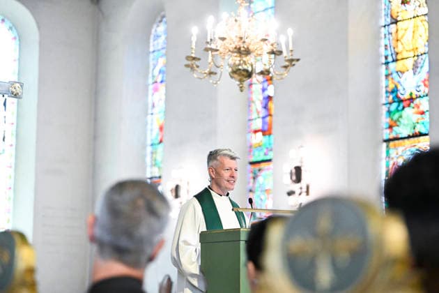22. juli markering i Oslo domkirke Oslo 20260722. Domprost Pal Kristian Balstad taler under 22. juli markeringen i Oslo Domkirke. I ar er det 15 ar siden terrorangrepet hvor 77 mennesker mistet livet i 2011. Foto: Annika Byrde NTB POOL Oslo Norge bpwfgLeoxfM EDITORIAL USE ONLY Ref:_BNC_POLbpwfgLeoxfM.jpg *** July 22 commemoration at Oslo Cathedral, Oslo, July 22, 2026. Dean Pal Kristian Balstad speaks during the July 22 commemoration at Oslo Cathedral. This year marks the 15th anniversary of the terrorist attack in which 77 people lost their lives in 2011. Photo: Annika Byrde, NTB POOL Oslo Norway bpwfgLeoxfM EDITORIAL USE ONLY Ref BNC POLbpwfgLeoxfM jpg  Copyright: xAnnikaxByrdex xNTBx