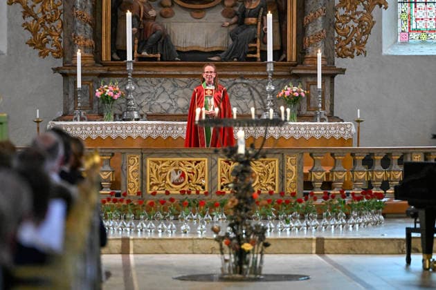22. juli markering i Oslo domkirke Oslo 20260722. Biskop Sunniva Gylver under 22. juli markeringen i Oslo Domkirke. I ar er det 15 ar siden terrorangrepet hvor 77 mennesker mistet livet i 2011. Foto: Annika Byrde NTB POOL Oslo Norge HbdKbuUuw4U EDITORIAL USE ONLY Ref:_BNC_POLHbdKbuUuw4U.jpg *** July 22 commemoration at Oslo Cathedral, Oslo, July 22, 2026 Bishop Sunniva Gylver during the July 22 commemoration at Oslo Cathedral This year marks the 15th anniversary of the terrorist attack in which 77 people lost their lives in 2011 Photo: Annika Byrde, NTB POOL Oslo Norway HbdKbuUuw4U EDITORIAL USE ONLY Ref BNC POLHbdKbuUuw4U jpg  Copyright: xAnnikaxByrdex xNTBx