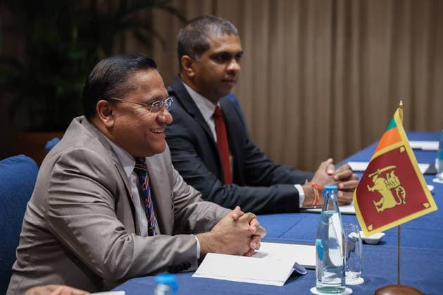 PHILIPPINES, MANILA - JULY 22, 2026: Sri Lanka s Minister of Foreign Affairs Vijitha Herath (L) during a meeting with Russia s Minister of Foreign Affairs Lavrov (not pictured) on the sidelines of ASEAN-led events. Video grab. Best quality available Manila Philippines  - ZUMAt113 20260722_zaa_t113_016 Copyright: xRussianxForeignxMinistryx